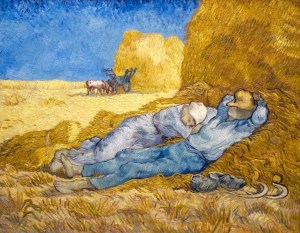 Noon Rest from Work (after Millet), 1890